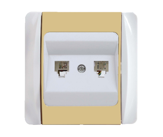 Double Numeris Telephone Socket Outlet (Rj11)                            