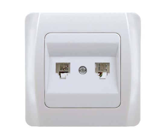 Double Numeris Telephone Socket Outlet (Rj11)