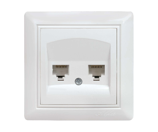  Double Numeris Telephone Socket Outlet (Rj 11)