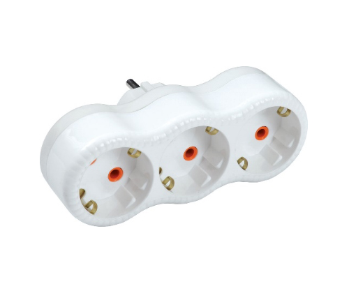 3-Gang Plug Socket With Switch