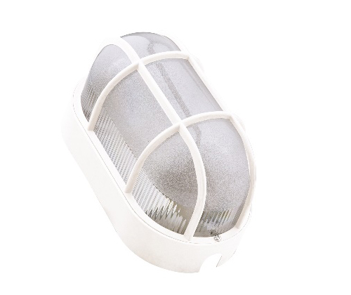 Oval Lighting Fixture - White