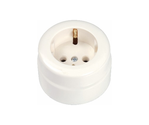 Surface Earthed Socket (Bakelite)