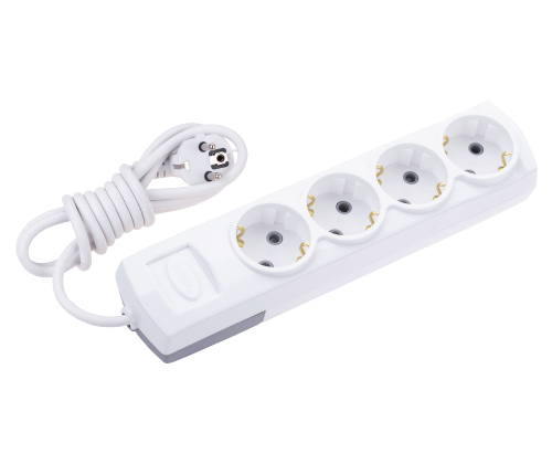 4 Gang Earthed Group Socket + 10m Cable