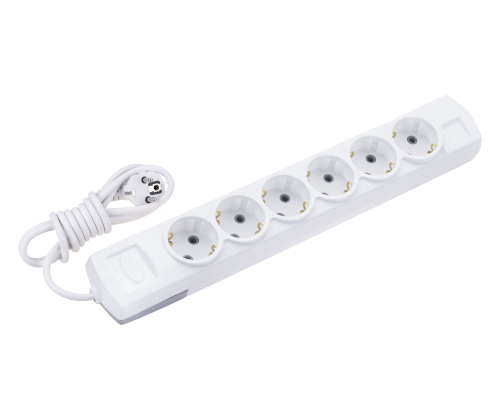 6 Gang Earthed Group Socket + 7m Cable
