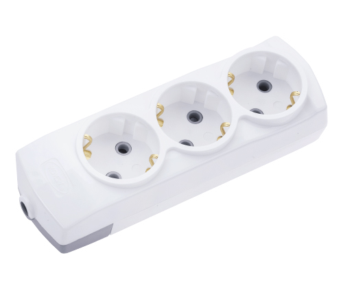 3 Gang Earthed Group Socket