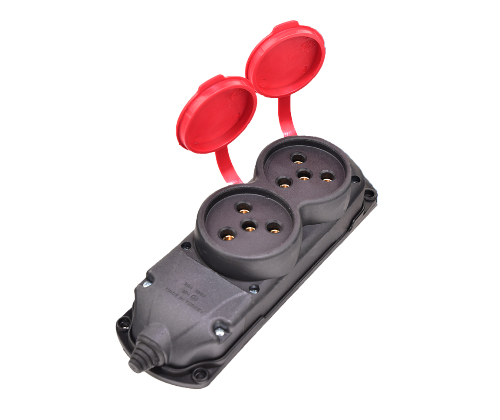 3*25 A 2 Gang Threephase Gorup Socket