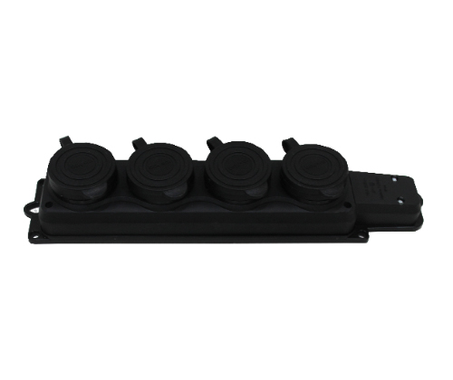 1*16 A Earthed 4 Gang Group Socket